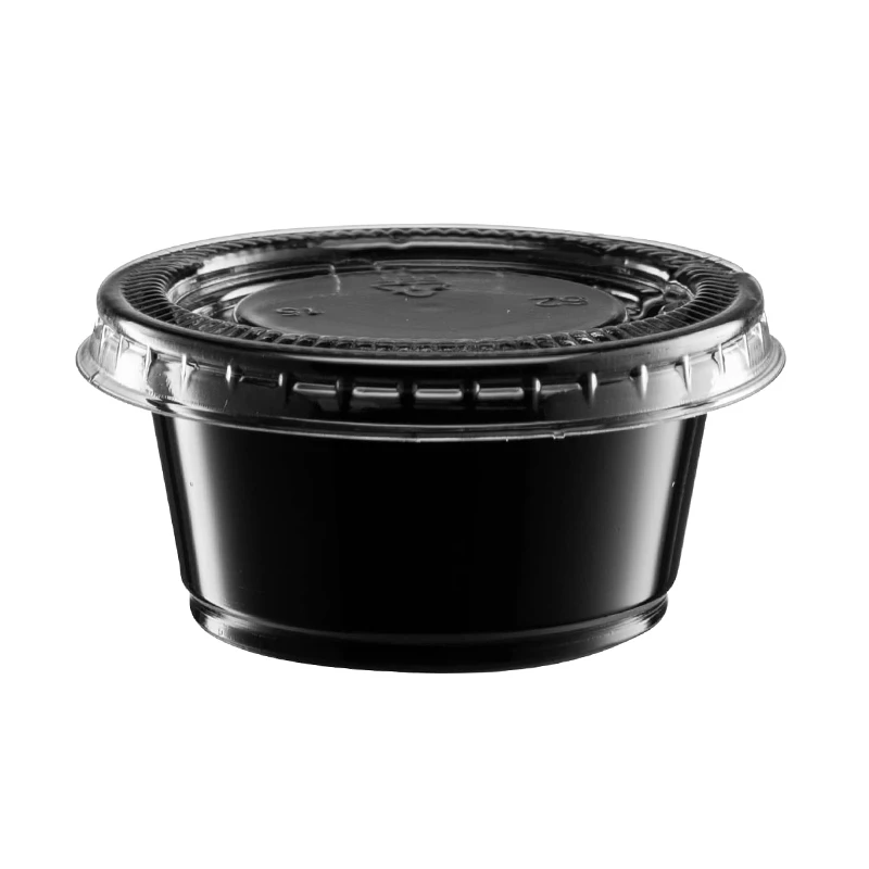 Diposable Plastic Portion Cups With Lids